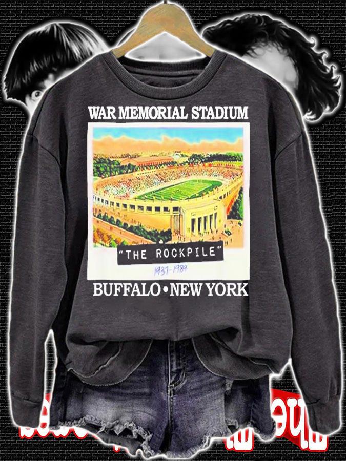 The Rockpile Buffalo War Memorial Stadium Ny Sports History T-Shirt t-shirt sweatshirt