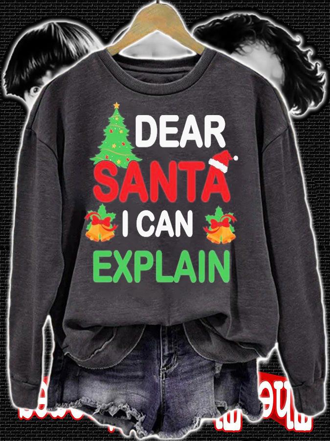 Dear Santa I Can Explain, Family Christmas, Funny Christmas, Christmas Tree T-Shirt t-shirt sweatshirt