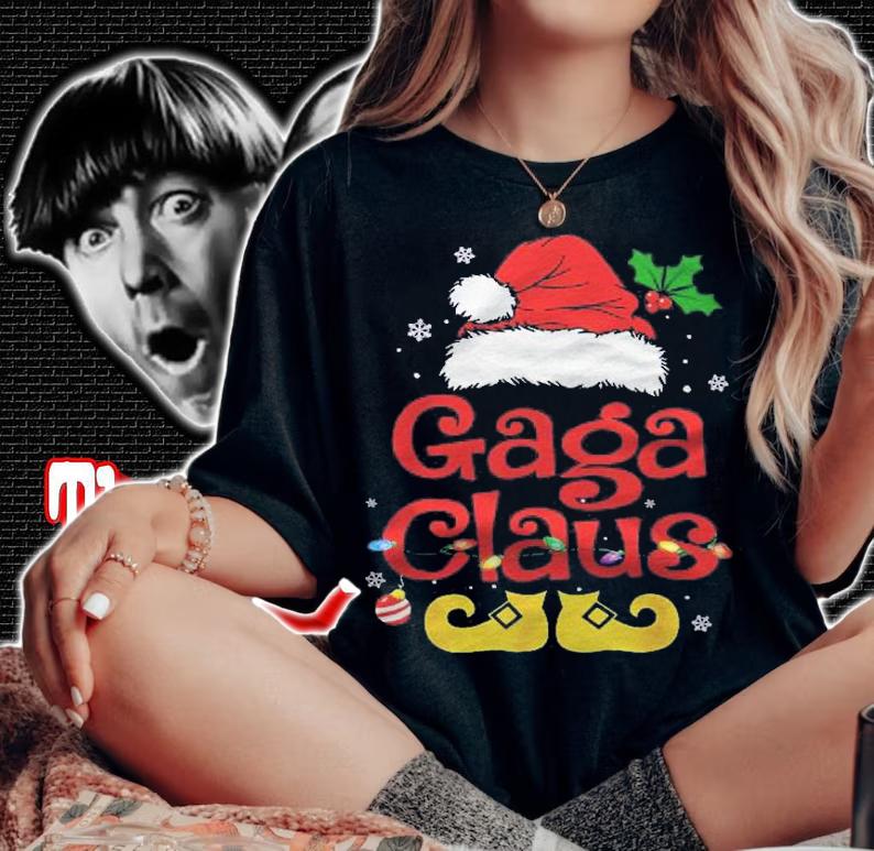 Funny Santa Gaga Claus Christmas Matching Family Shirt t-shirt woman shirt
