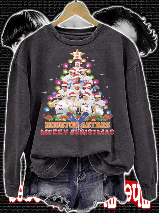 Houston Astros Merry Christmas Tree shirt t-shirt sweatshirt