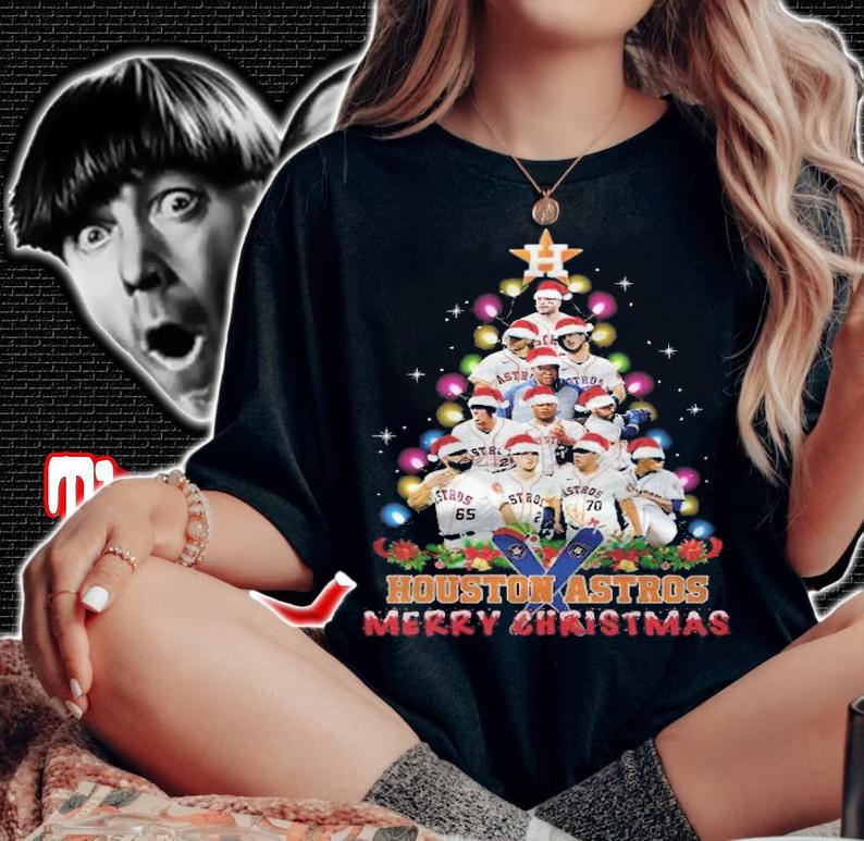 Houston Astros Merry Christmas Tree shirt t-shirt woman shirt