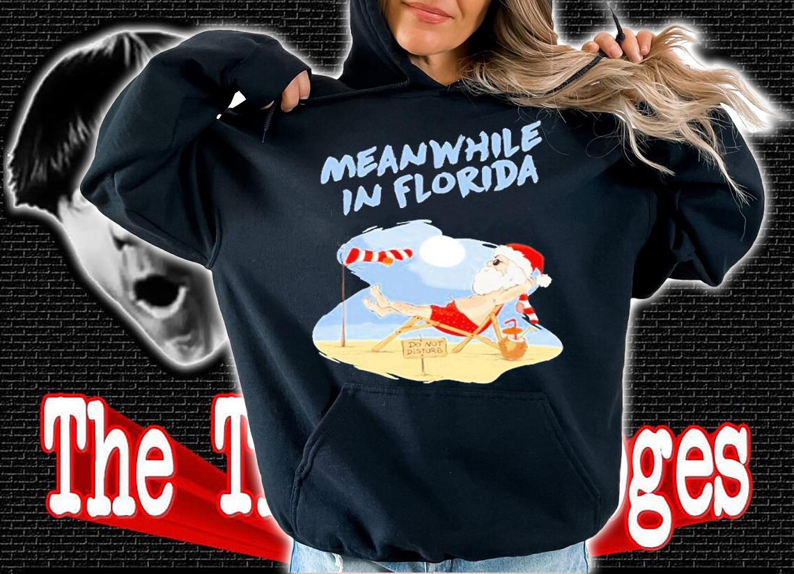 Meanwhile In Florida Meme Beach Santa For Boys T-Shirt t-shirt hoodie