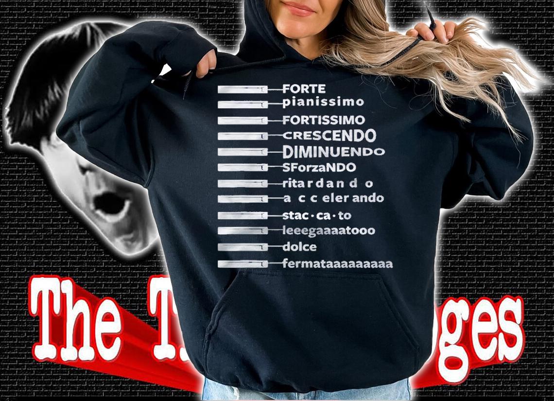 Music Dynamics Theory Musicians Funny Piano Forte Shirt t-shirt