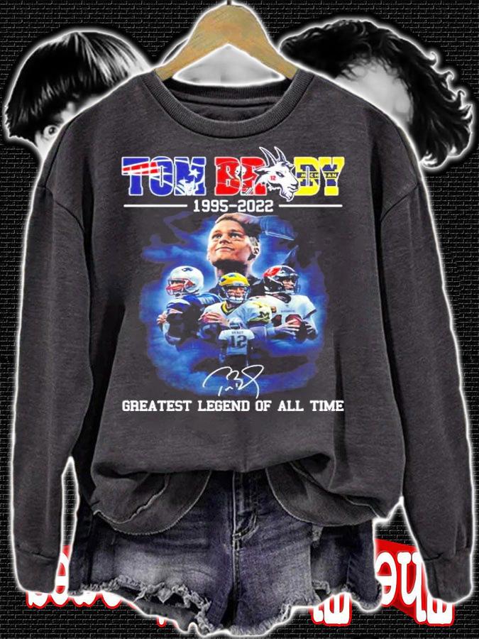 Tom Brady 1995-2022 Greatest Legend Of All Time Signatures Shirt t-shirt