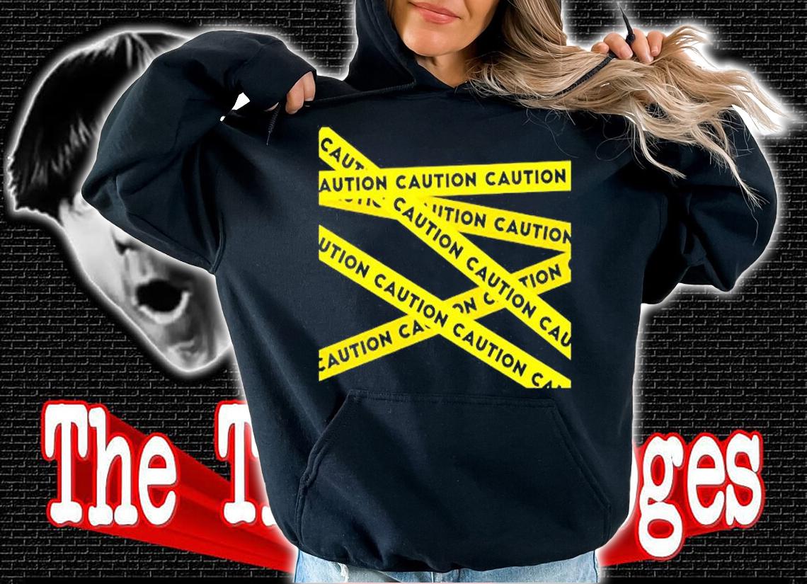 Warning! Graphic Caution Tape T-Shirt t-shirt hoodie