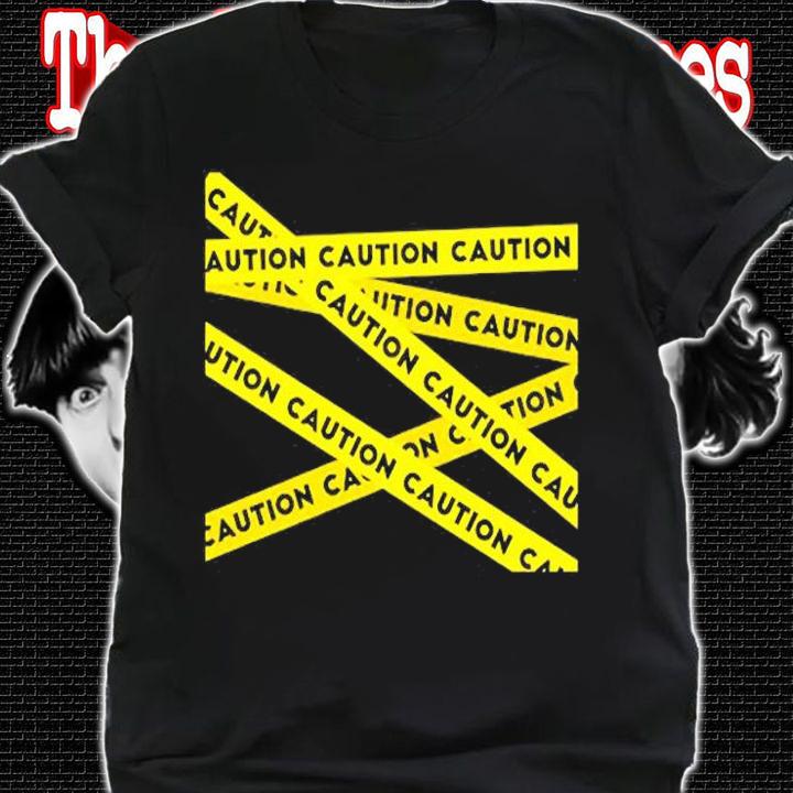 Warning! Graphic Caution Tape T-Shirt t-shirt shirt