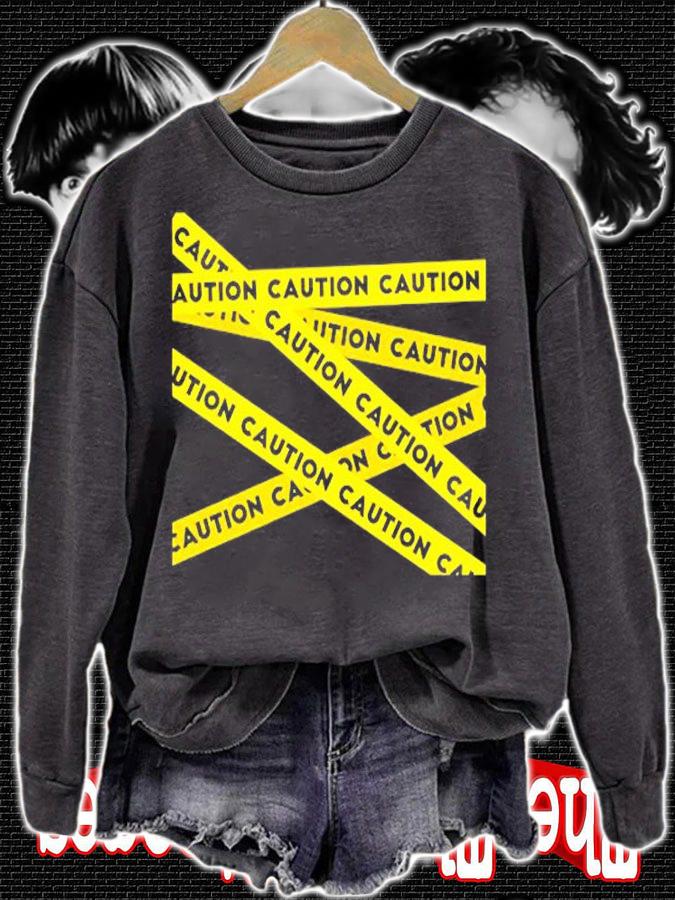 Warning! Graphic Caution Tape T-Shirt t-shirt sweatshirt