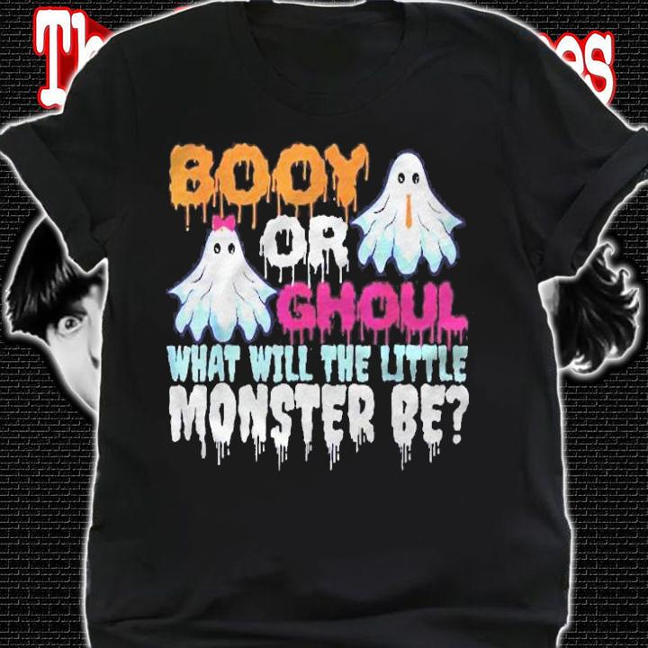 Funny Halloween Booy Or Ghoul Ghost Monster Gender Reveal Shirt t-shirt shirt