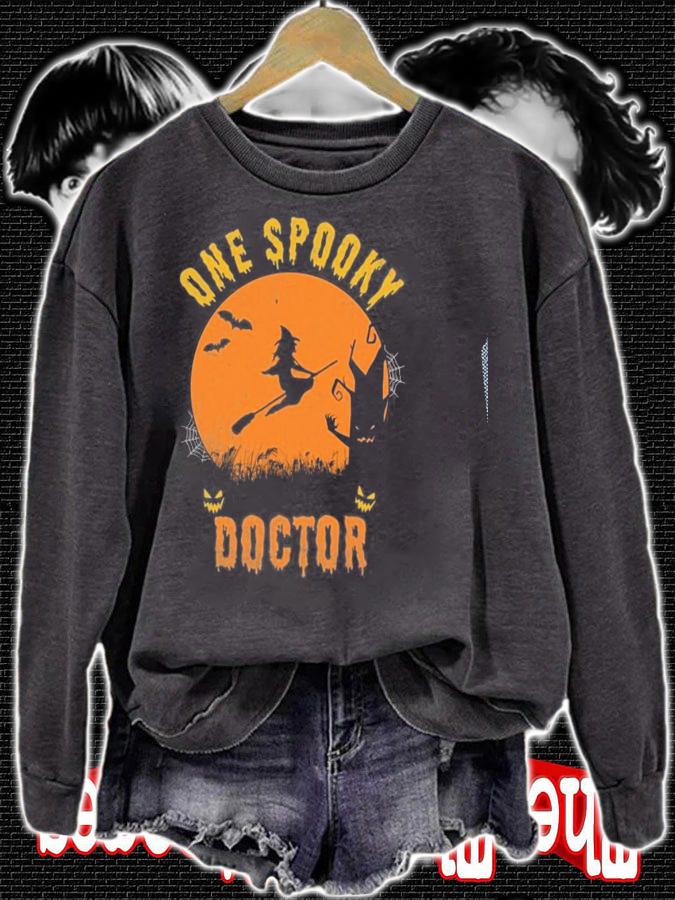 Halloween 2021 Women One Spooky Doctor Halloween 2021 Doctor Classic T-shirt t-shirt sweatshirt