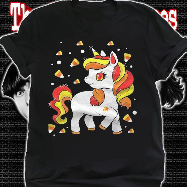Kids Unicorn Candy Corn Shirt Girls Halloween Shirt t-shirt shirt