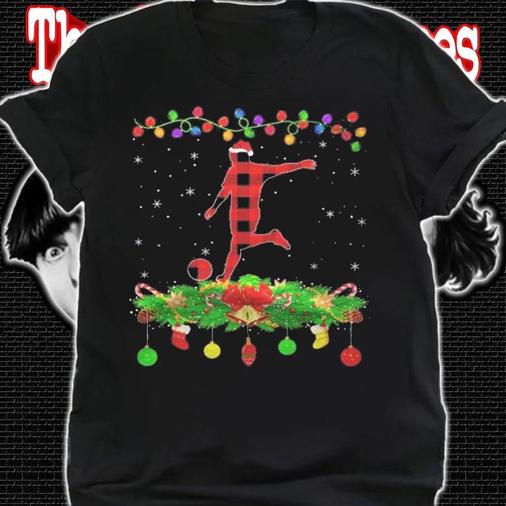 Matching Buffalo Plaid Football Sports Christmas Pajama Shirt t-shirt shirt