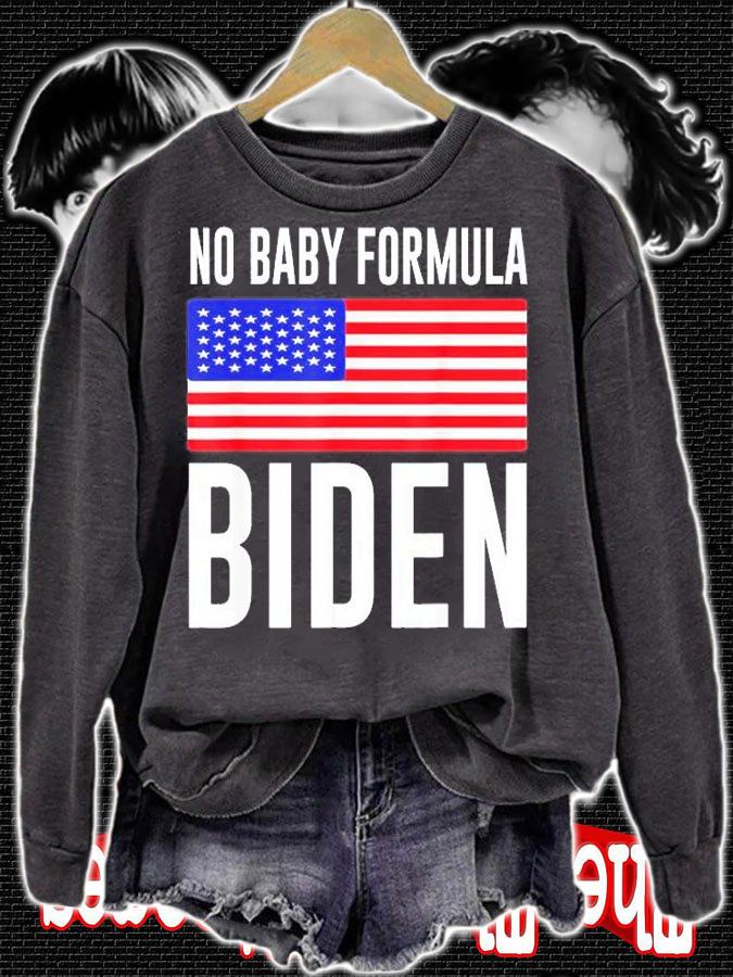 No Baby Formula Biden Us Flag T-Shirt t-shirt
