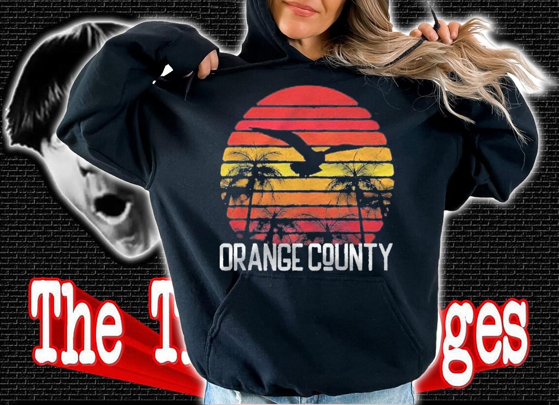 Orange County Vintage Retro Beach Palm Tree Surf Swim Sunset Shirt t-shirt hoodie