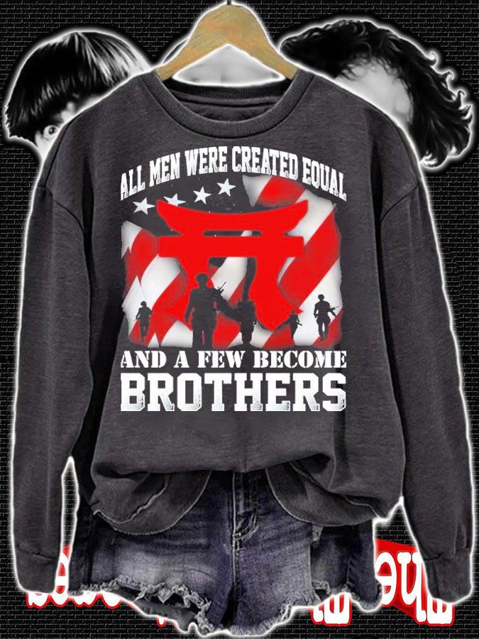 Rakkasans All Men Were Created Equal And A Few Become Brothers Shirt t-shirt sweatshirt