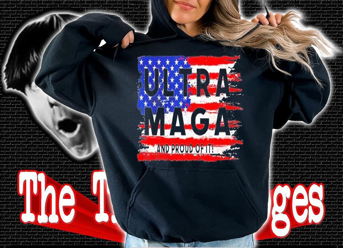Ultra Maga And Proud Of It 4th Of July Vintage Us Flag T-Shirt t-shirt