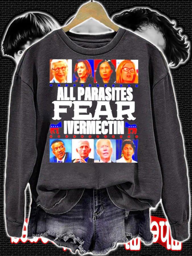Democratic All Parasites Fear Ivermectin T-Shirt t-shirt