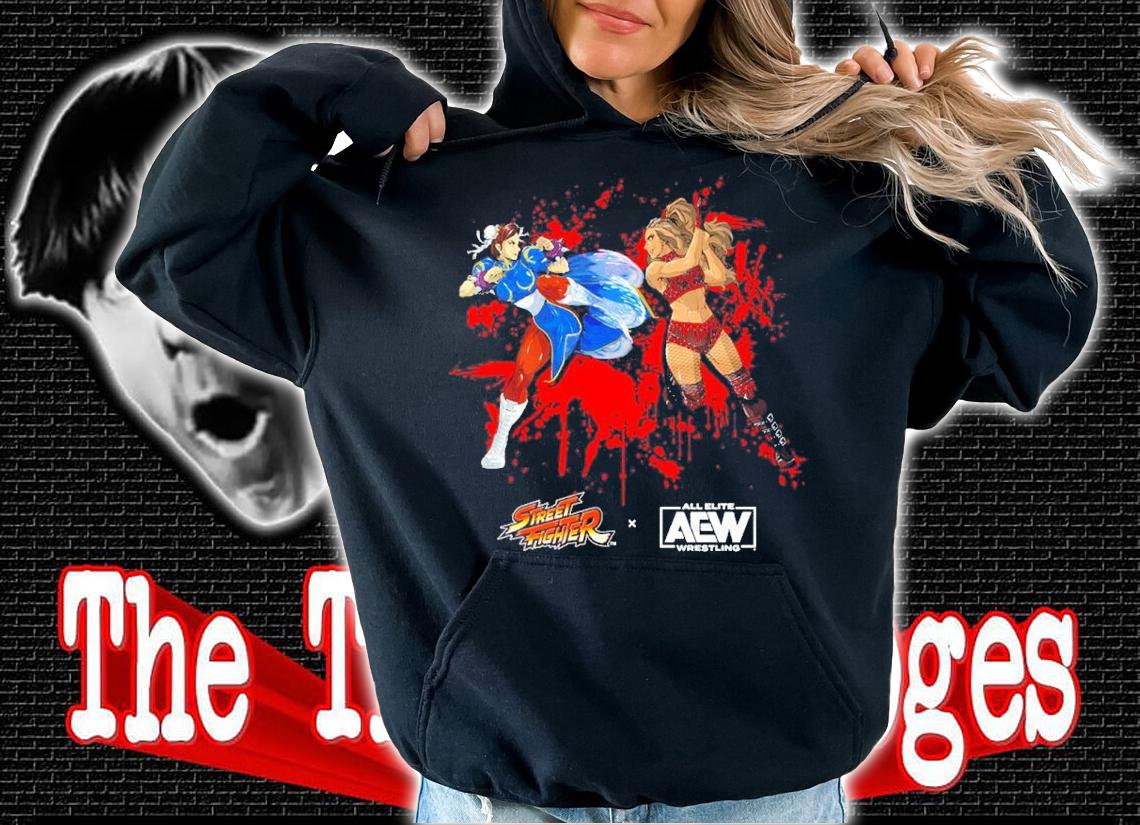 Dr. Britt Baker D.M.D. Vs. Chun Li Street Fighter X Aew Shirt t-shirt hoodie