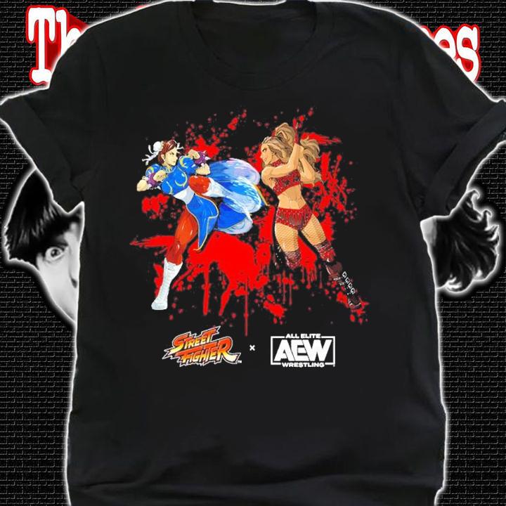 Dr. Britt Baker D.M.D. Vs. Chun Li Street Fighter X Aew Shirt t-shirt shirt