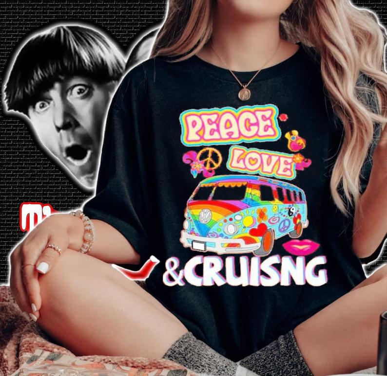 Hippie Van Peace Love And Cruising Shirt t-shirt