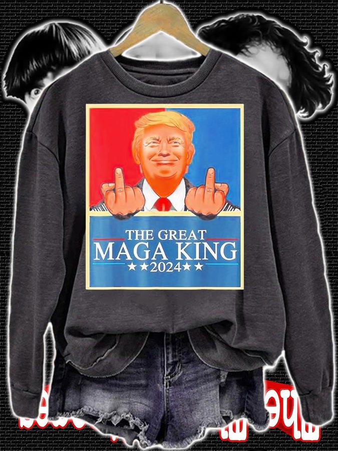 The Great MAGA King Trump 2024 T-Shirt t-shirt sweatshirt