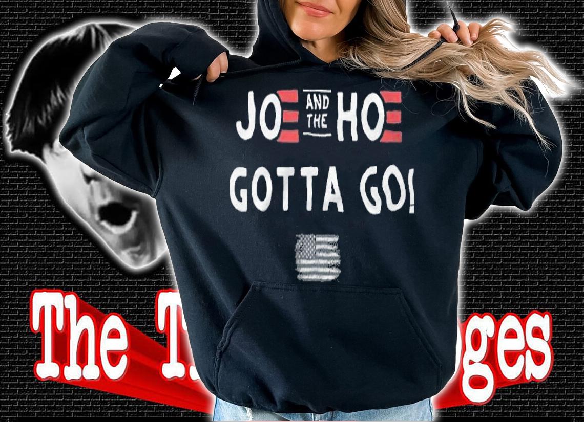 Funny Joe And The Hoe Gotta Go! American Flag T-Shirt t-shirt