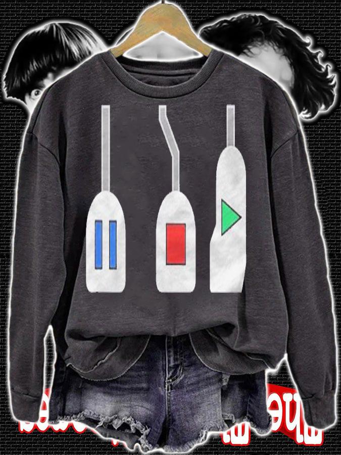 Play Stop Pause Pedals  Funny Car shirt t-shirt sweatshirt