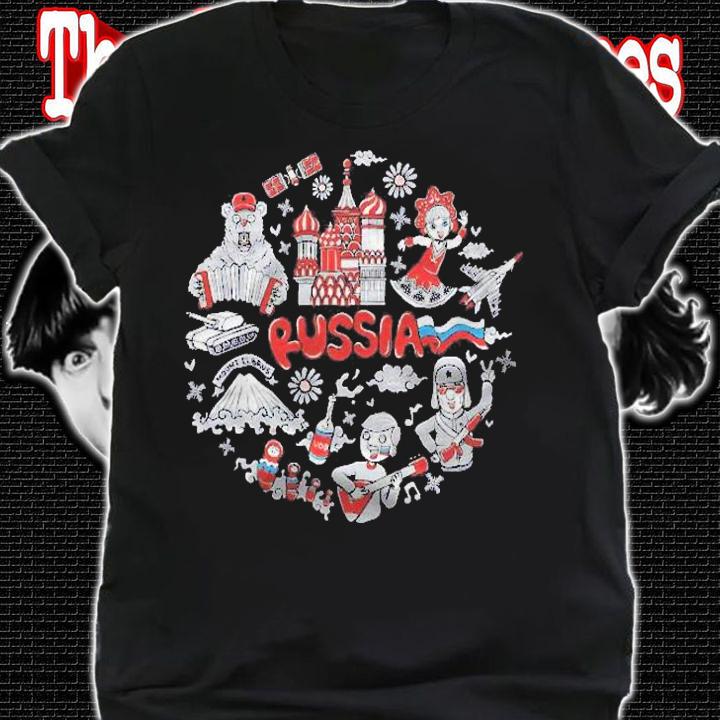 Russia Map Iconic Souvenir Gift Premium Shirt t-shirt shirt