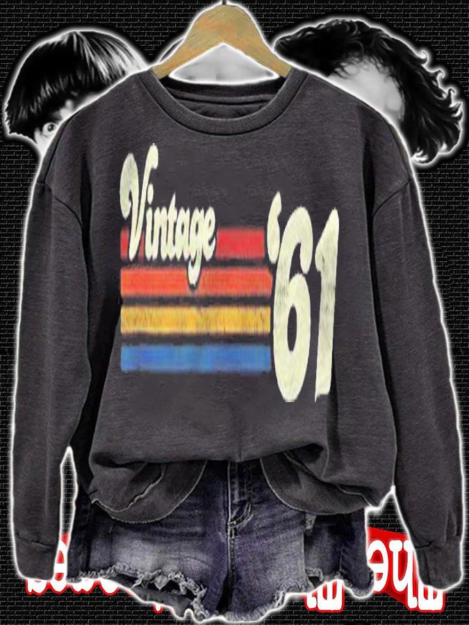 Vintage 1961 Chest Stripe 60Th Birthday Shirt t-shirt sweatshirt