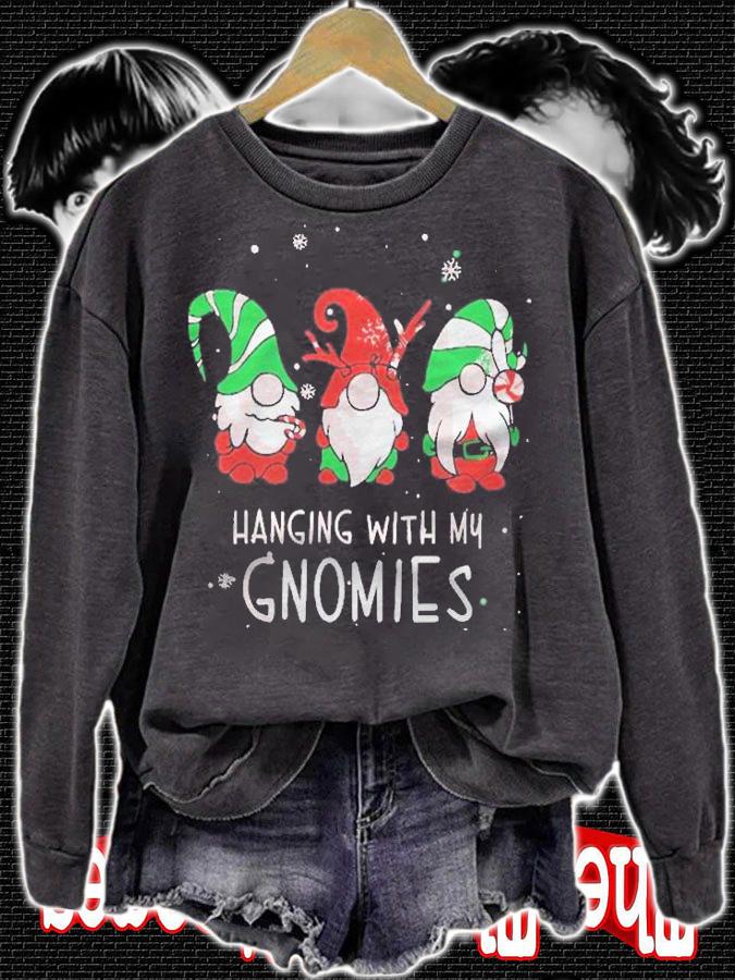 Hanging With My Gnomies Funny Friend Christmas Gift Shirt t-shirt sweatshirt