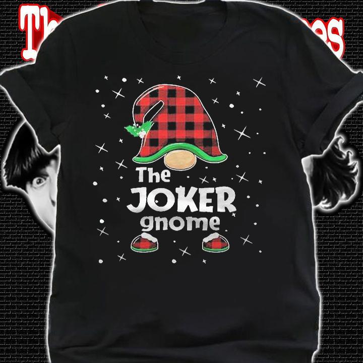 Joker Gnome Buffalo Plaid Matching Christmas Gift Pajama Shirt t-shirt shirt