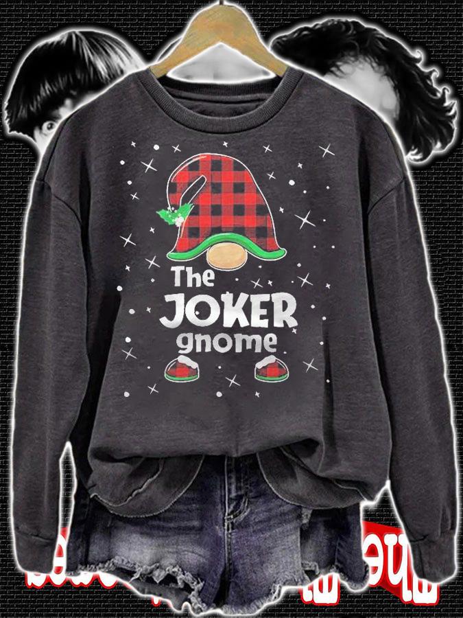 Joker Gnome Buffalo Plaid Matching Christmas Gift Pajama Shirt t-shirt sweatshirt