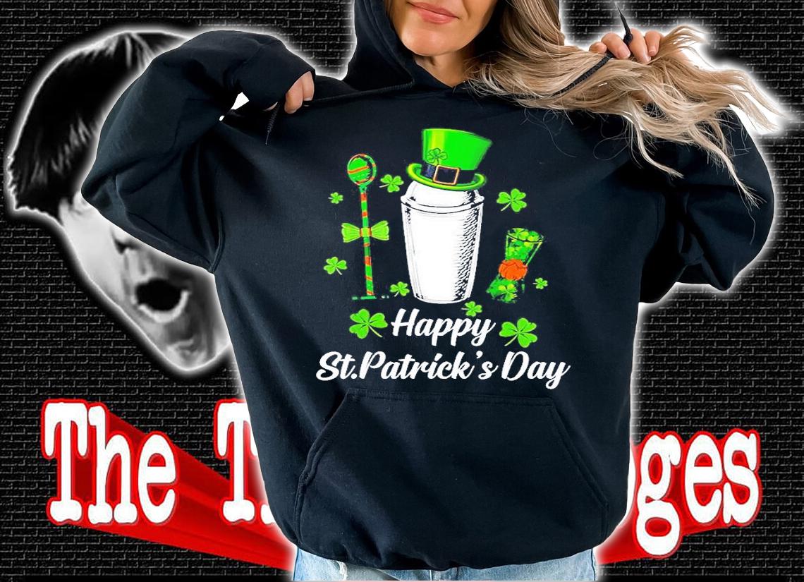 Leprechaun Shamrock Bartender Happy St Patrick's Day T-Shirt t-shirt hoodie