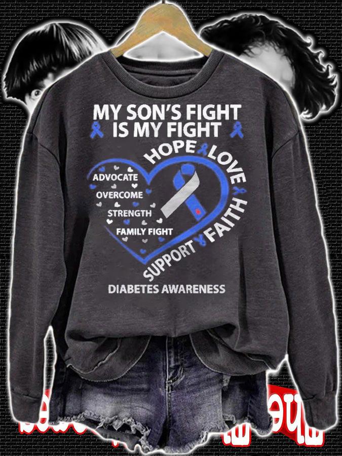 My Sons Fight Is My Fight T1d Diabetes Awareness Dad Mom Shirt t-shirt sweatshirt