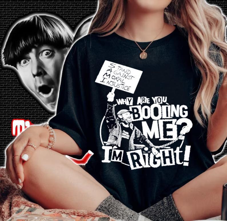 Sami Zayn Why Are You Booing Me I'm Right Shirt t-shirt woman shirt