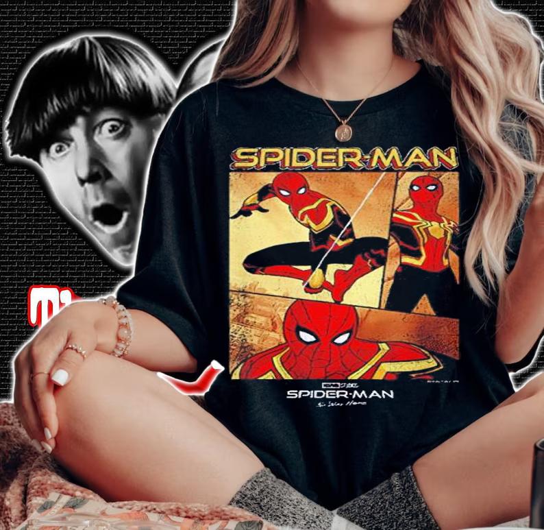 Spider-Man No Way Home Panel Poster Shirt t-shirt woman shirt
