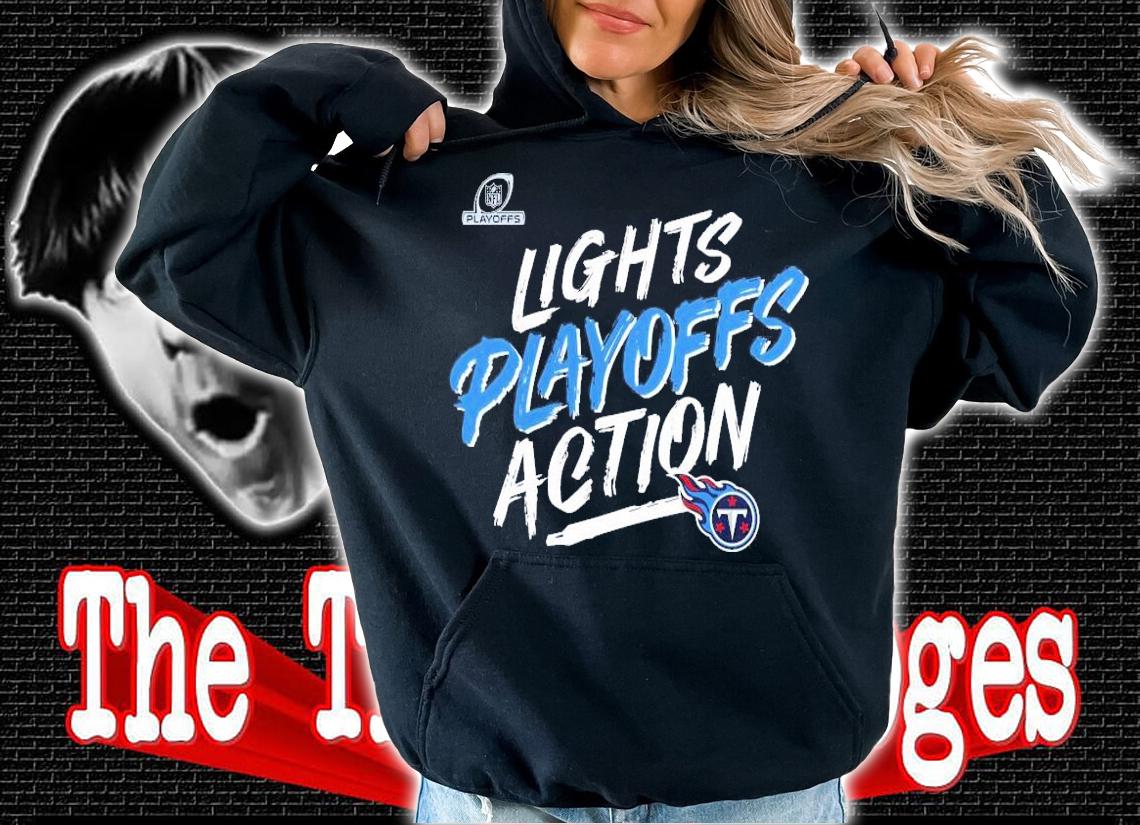 Tennessee Titans 2021 NFL Playoffs Bound Lights Action Shirt t-shirt