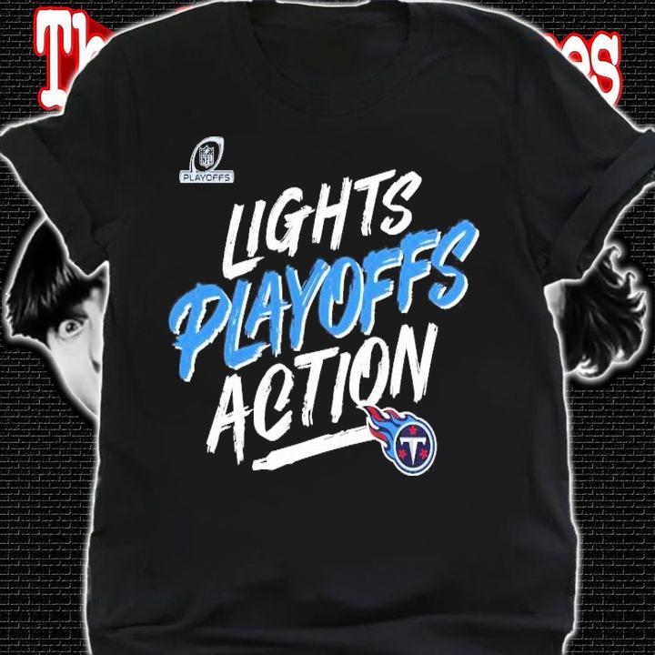 Tennessee Titans 2021 NFL Playoffs Bound Lights Action Shirt t-shirt