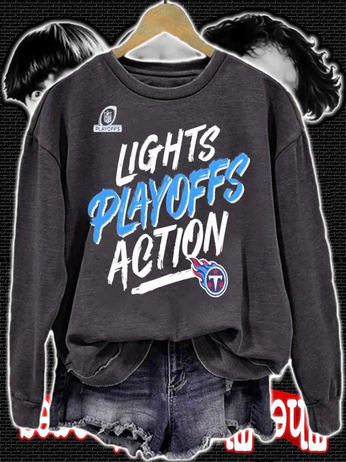 Tennessee Titans 2021 NFL Playoffs Bound Lights Action Shirt t-shirt