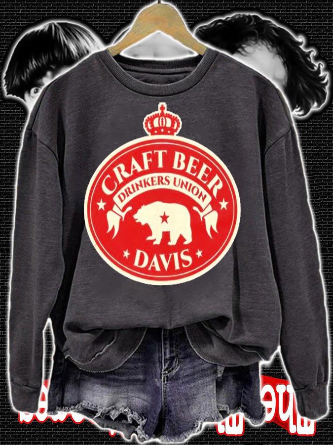 Craft Beer Drinkers Union  Davis California T-Shirt t-shirt sweatshirt