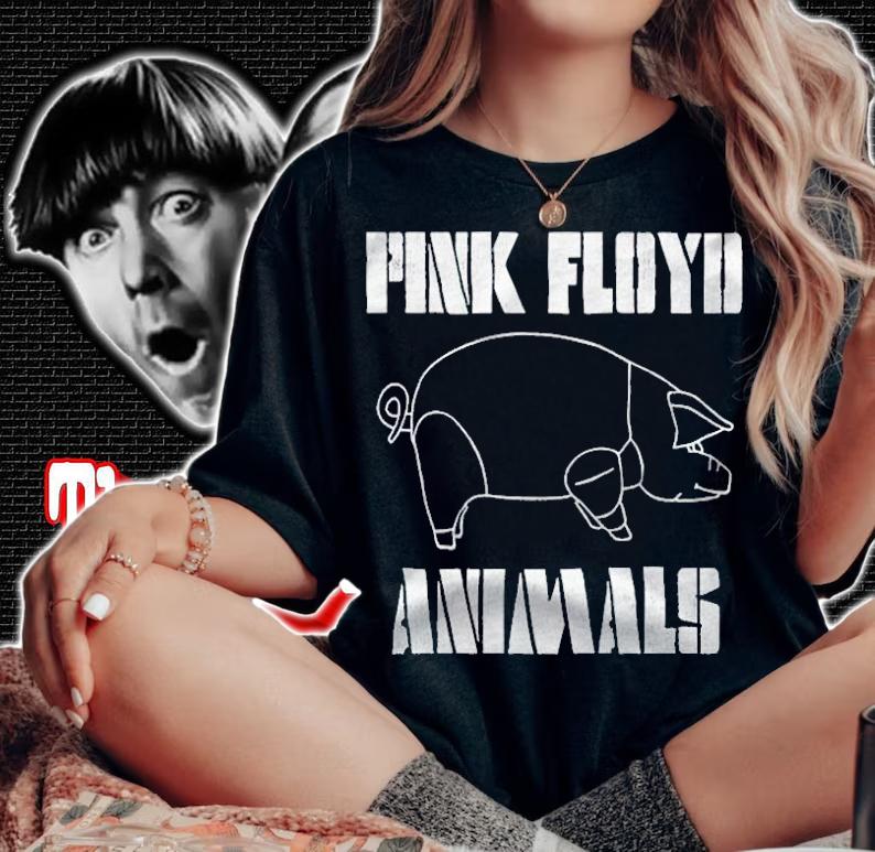 David Gilmour Pink Floyd Pig Animals T-shirt t-shirt woman shirt