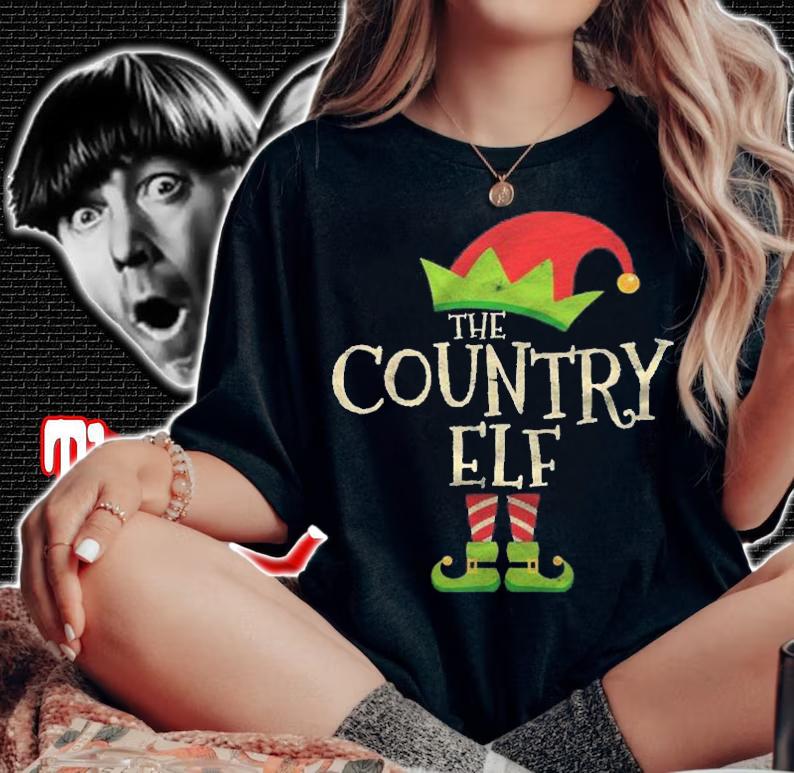 Easy The Country Elf Costume Family Group Gift Christmas Shirt t-shirt woman shirt