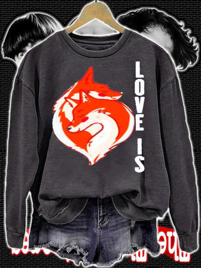 Fox Shirt Love Is Fox T-Shirt t-shirt sweatshirt