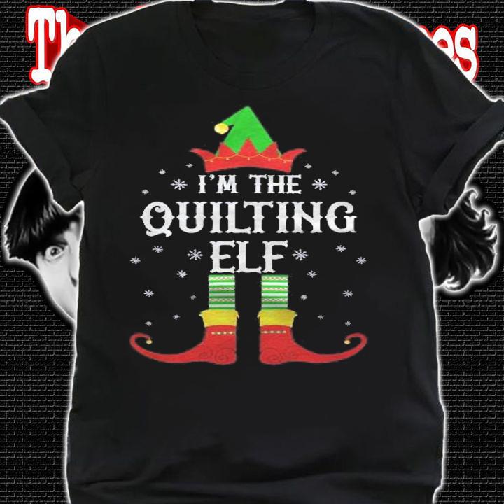 Im The Quilting Elf Family Group Christmas Shirt t-shirt