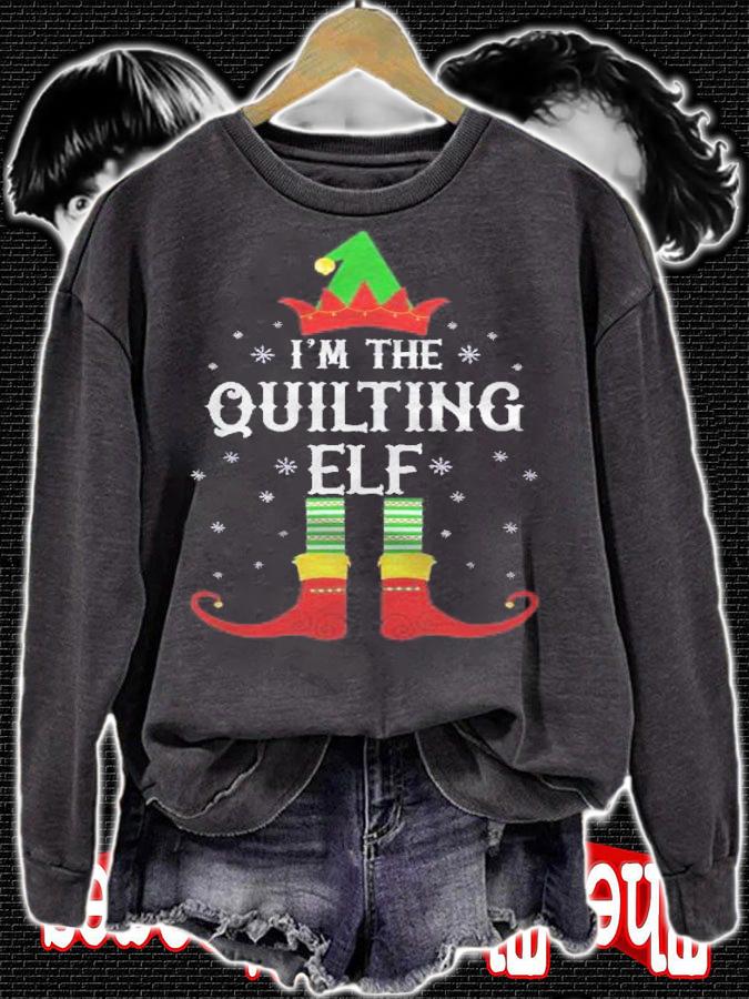 Im The Quilting Elf Family Group Christmas Shirt t-shirt