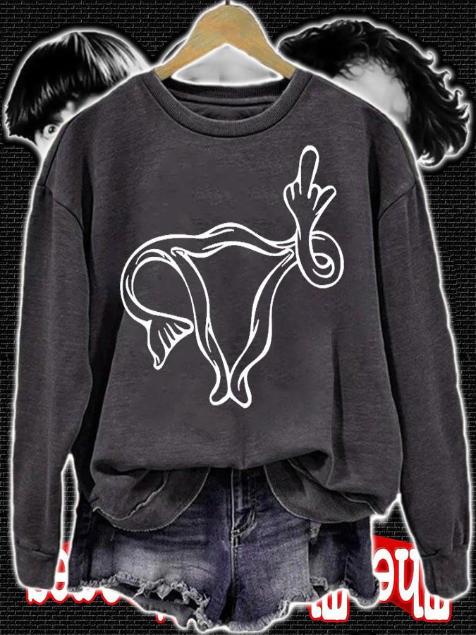 Middle Finger Uterus T-Shirt t-shirt sweatshirt