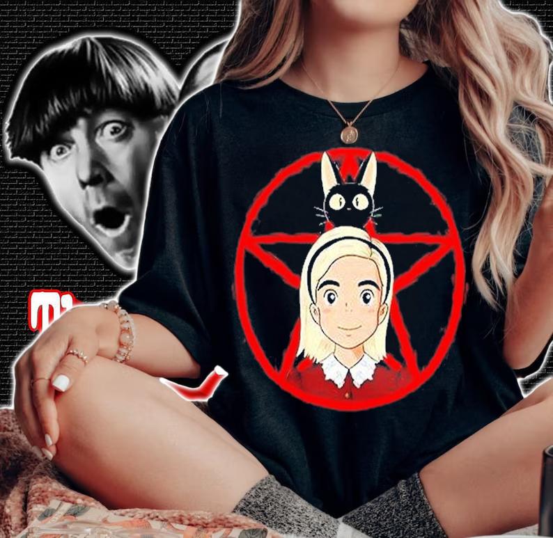 Sabrina And Salem Anime T-Shirt t-shirt woman shirt