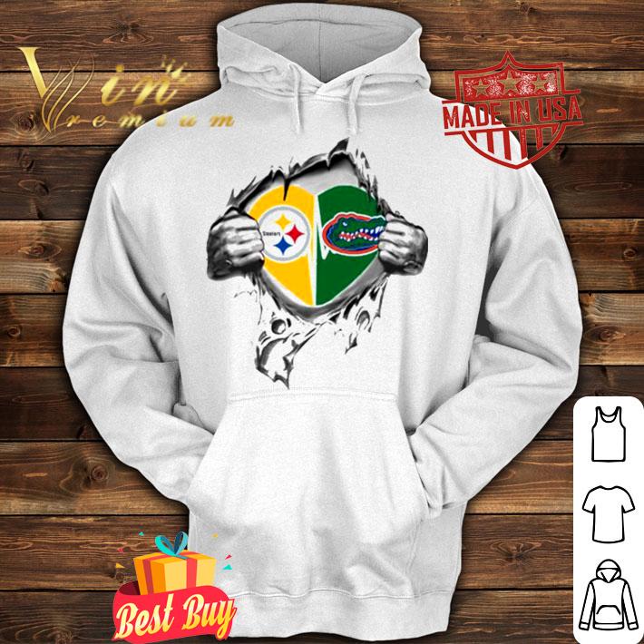 Blood Inside Me Pittsburgh Steelers And Florida Gators t-shirt hoodie