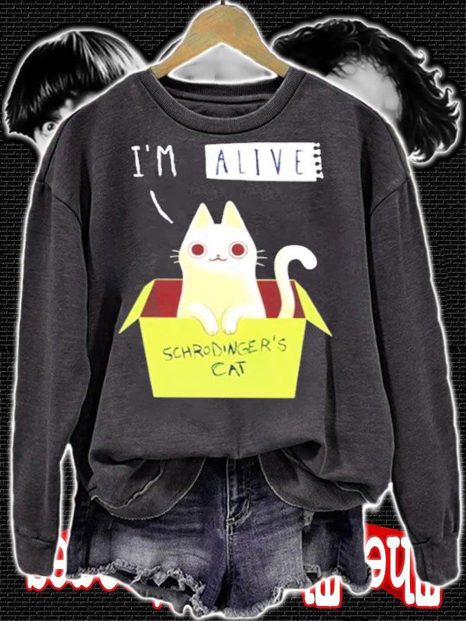 Cat I'm Alive Schrodinger Shirt t-shirt