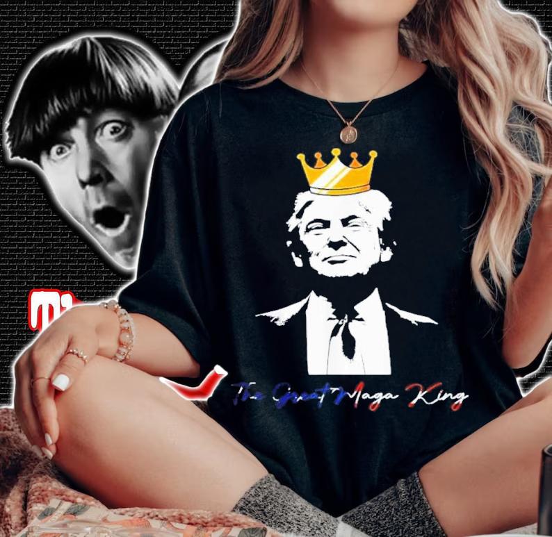 Donald Trump The Great MAGA King Ultra MAGA American Flag Shirt t-shirt woman shirt