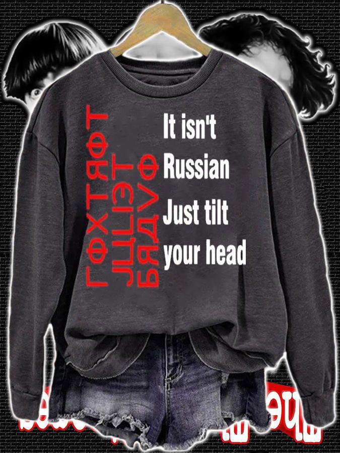 Foxtrot Juliet Bravo It Isn't Russian Just Tilt Your Head Shirt t-shirt